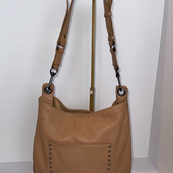 Sak Zinnia Beige Leather Front Stud Studded Pocket Purse - Picture 4 of 13